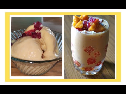 #summer special#Mango icecream without cream||mastani drink
