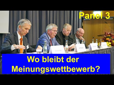 "1989 und die neue Lust am Sozialismus"  Panel 3 "Wo bleibt der Meinungswettbewerb?"