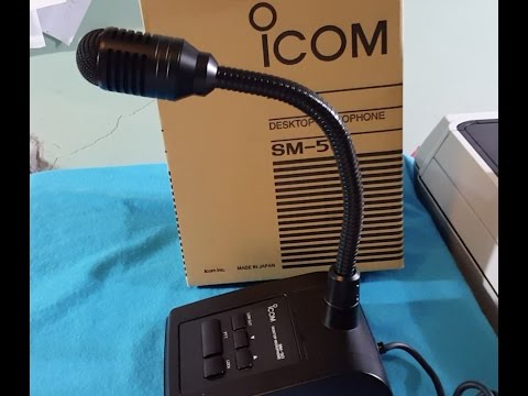 ICOM SM-50 Desk Mic unboxing and review