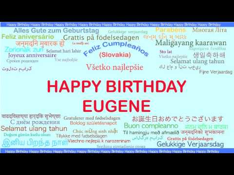 Eugene   Languages Idiomas - Happy Birthday