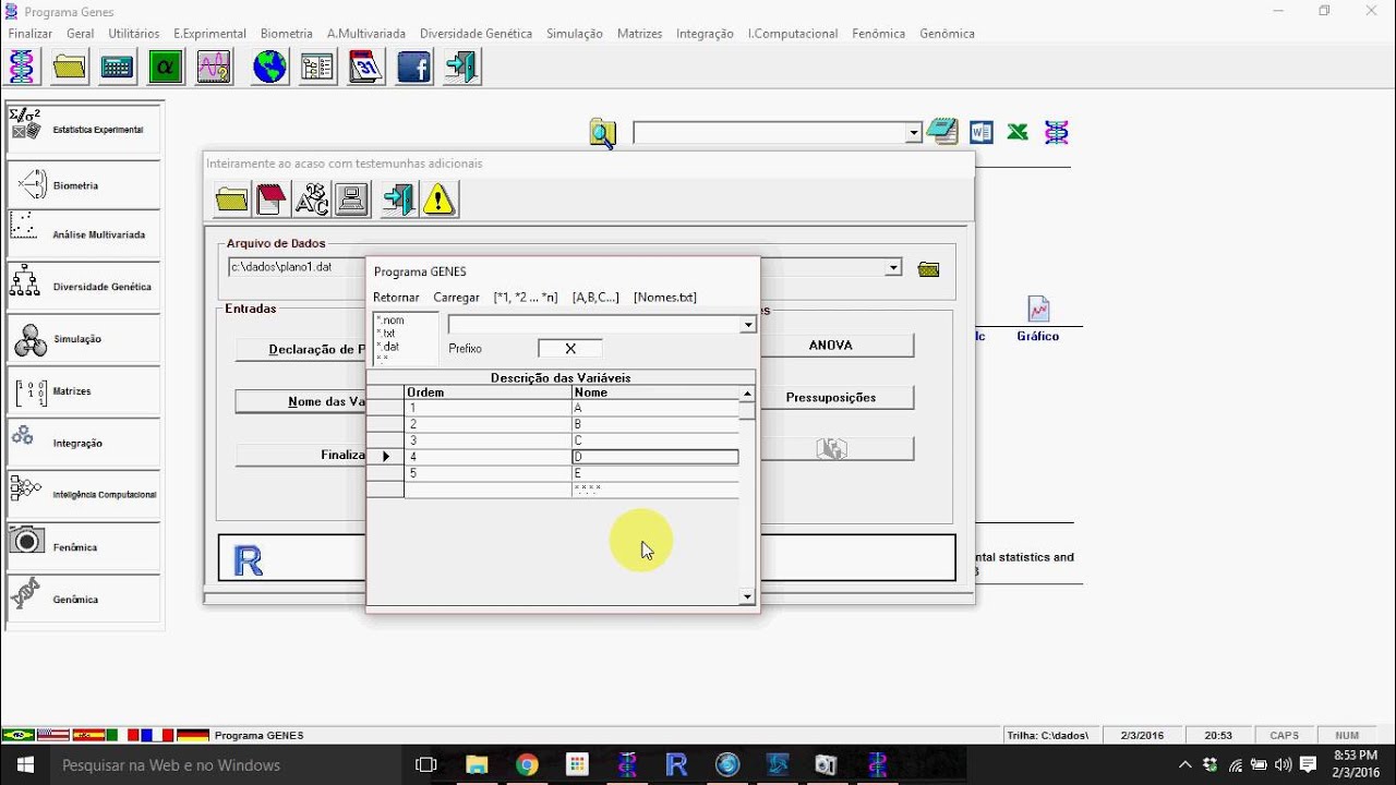 Tutorial GENES #10 Pressuposições e ANOVA em DIC