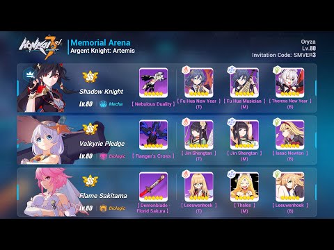Honkai Impact - Budget Memorial Arena (Master) W18 - SK [37376]* AKA [31040]* Hephaestus [31413]
