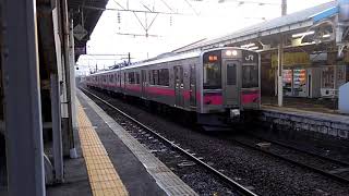 奥羽本線 秋田行き 701系4両編成 東能代駅発車