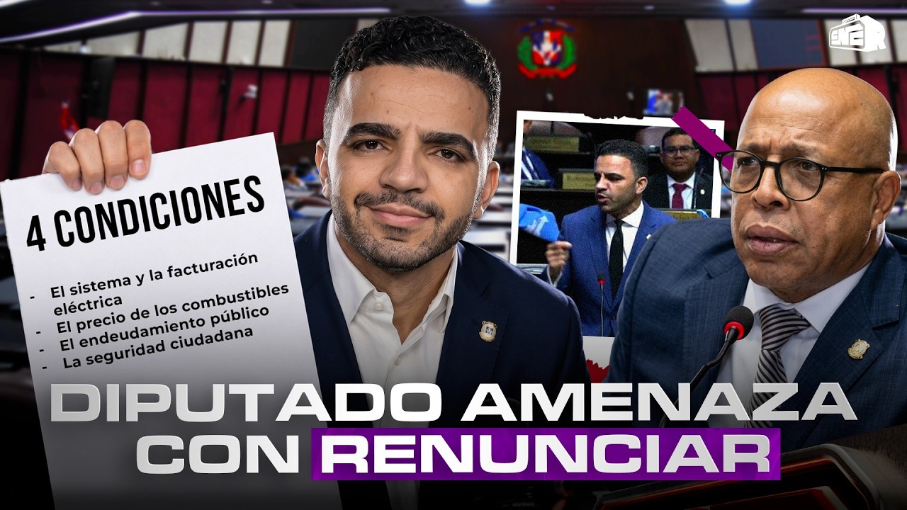 EL DIPUTADO QUE AMENAZA CON RENUNCIAR SI SE CUMPLEN ESTAS CUATRO CONDICIONES