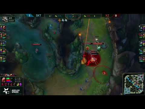 KZ vs SKT Highlights Game 1 LCK Spring 2019 W6D4 Kingzone DragonX vs SK Telecom T1