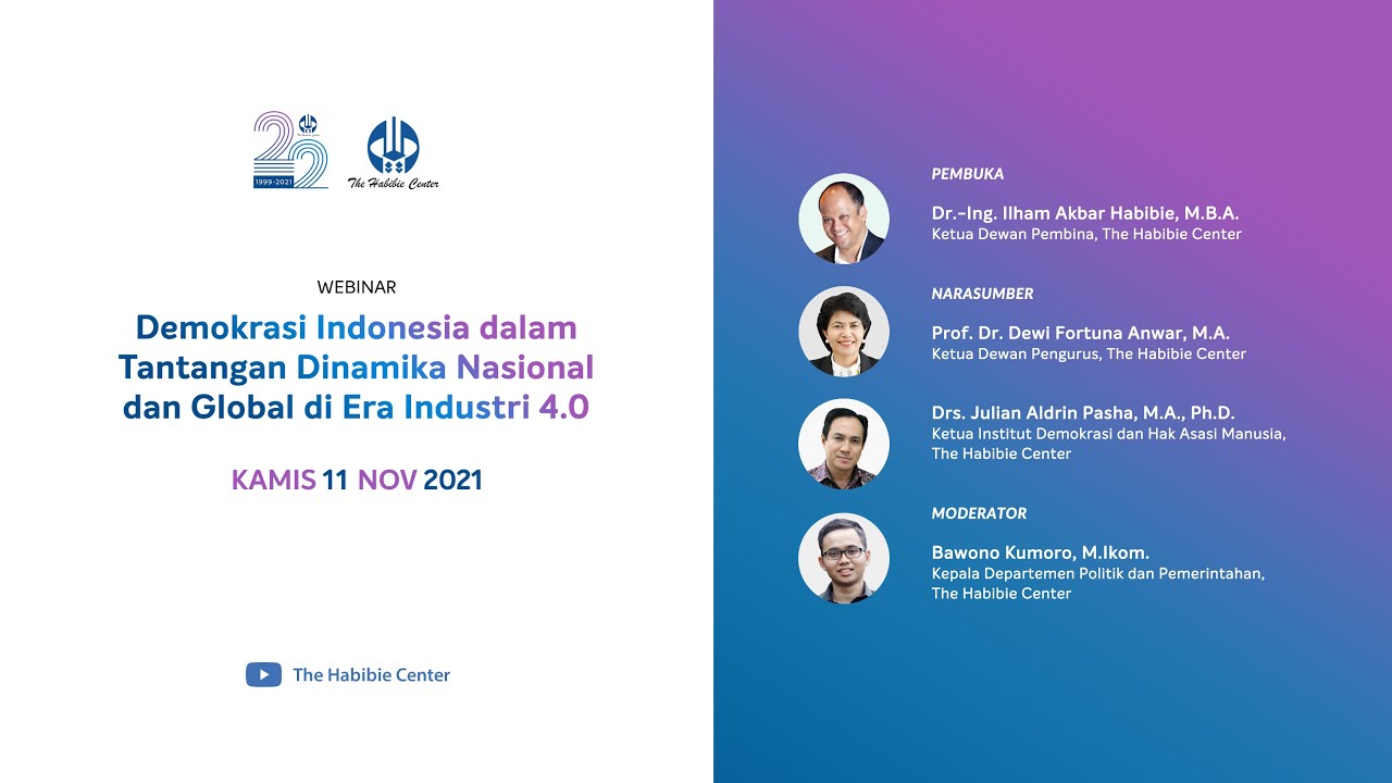 Webinar: Demokrasi Indonesia dalam Tantangan Dinamika Nasional dan Global di Era Industri 4.0