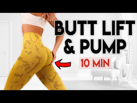 BUTT LIFT & Pump (get results + perky booty) | 10 minute Workout