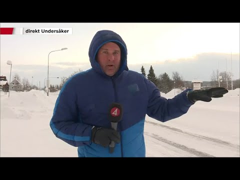 Kraftig storm ger lavinfara - Nyheterna (TV4)