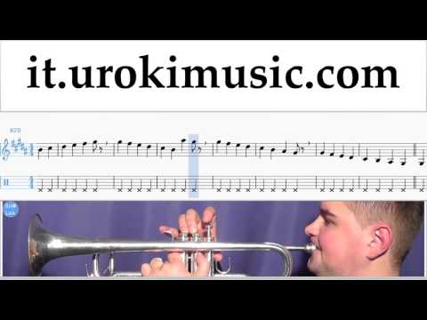 Corso di Tromba Sia - Cheap Thrills Tablature Tab Parte#1 um-i276