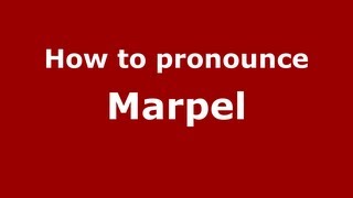 How to pronounce Marpel