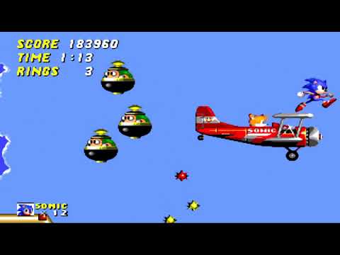 SONIC THE HEDGEHOG 2 SKY CHASE ZONE Walkthrough Full 1080p