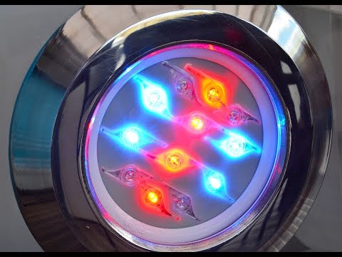Відео прожектора Tebas Stainless Diamond LED (RGB 810 lm)