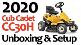 Cub Cadet CC30H UNBOXING & REVIEW - Small Riding Lawn Mower?