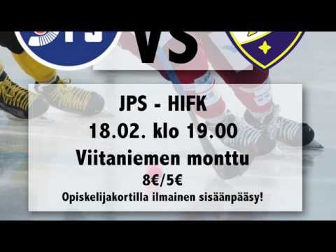1.Puolivälierä JPS-HIFK 18.2.2015, Mainos
