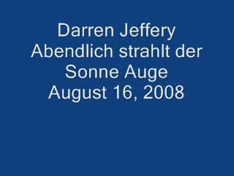 Darren Jeffery - Abendlich strahlt (Audio only)