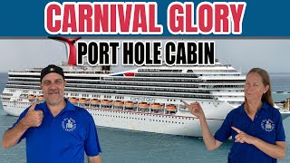 Carnival Glory Port Hole Cabin 2216 | Tall Man's Cruise Adventures