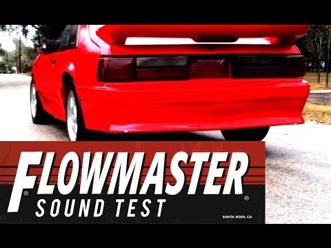 87 Mustang GT With Flowmaster Pro Series Exhaust: Sound Test