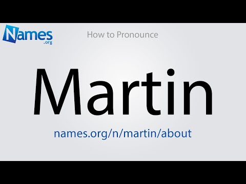 How to Pronounce Martin