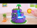 Amazing Waterfall Cake Tutorial 1000 Miniature Cake Decorating Idea Mini Cakes Making