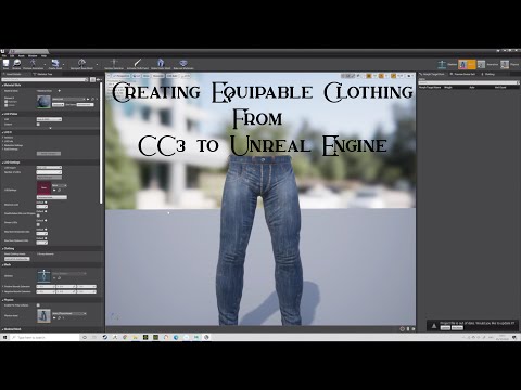Exporting Attachable Clothes from CC3 to a Base Character in Unreal