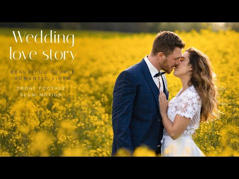 Wedding love story | Beautiful bridal couple | Drone footage | Sony A7III | DJI Mavic | Ronin SC