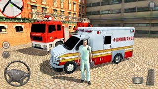 Ambulance, Firetruck and Police Car Emergency Simulator - 911 Rescue Squad - Android Gameplay