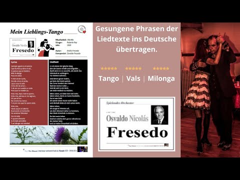 DJ Don Bernardo - Lyric ins Deutsche übertragen - Orquesta Oscaldo Fresedo