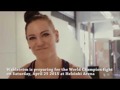 Eva Wahlström - Training for the World Champion title fight in Helsinki on April 23 2015