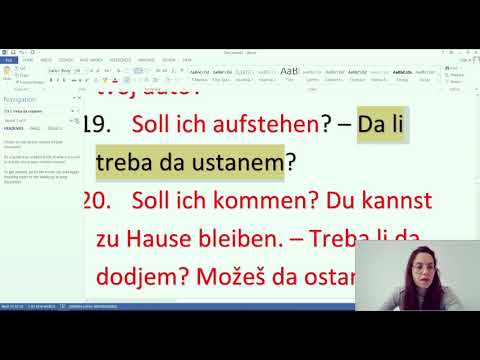 NAUČIMO NEMAČKI - MARATON BR.1 - BLAGO JE U REČENICAMA  - AKTIVNO PREVOĐENJE SA NAŠEG NA NEMAČKI