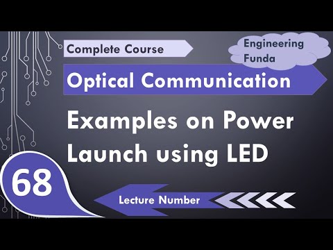 Examples based on Power Launched using LED in Fiber