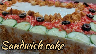 Bakery Style Chicken Sandwich cake recipe | Sandwich Cake
