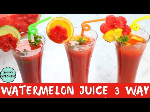 3 Ways Watermelon Juice Recipe || Refreshing Homemade Watermelon Juice || Summer Drink Recipe