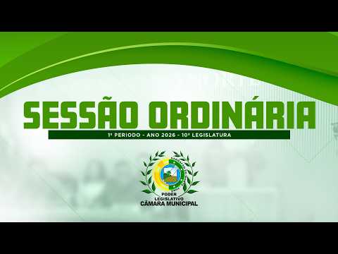 SESSÃO ORDINÁRIA | 2º PERÍODO - ANO 2026 | 11/09/2026