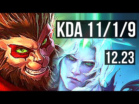 WUKONG vs VIEGO (JNG) | 11/1/9, Legendary, 400+ games | EUW Master | 12.23