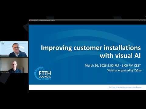 Fixing the Last Mile with AI Verified Fiber Customer Installations webinar recording | IQGeo