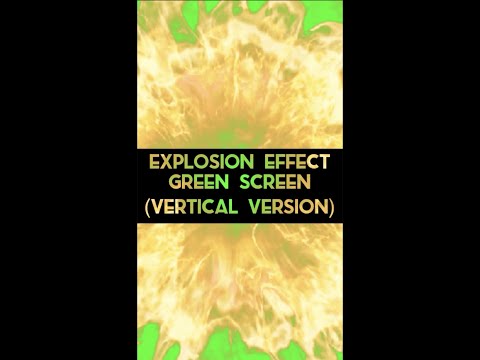 Explosion effect green screen (Vertical version)