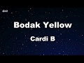 Bodak Yellow - Cardi B Karaoke 【No Guide Melody】 Instrumental