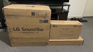 LG S80QY Soundbar + SPQ8-S Speaker Kit Unboxing & Testing