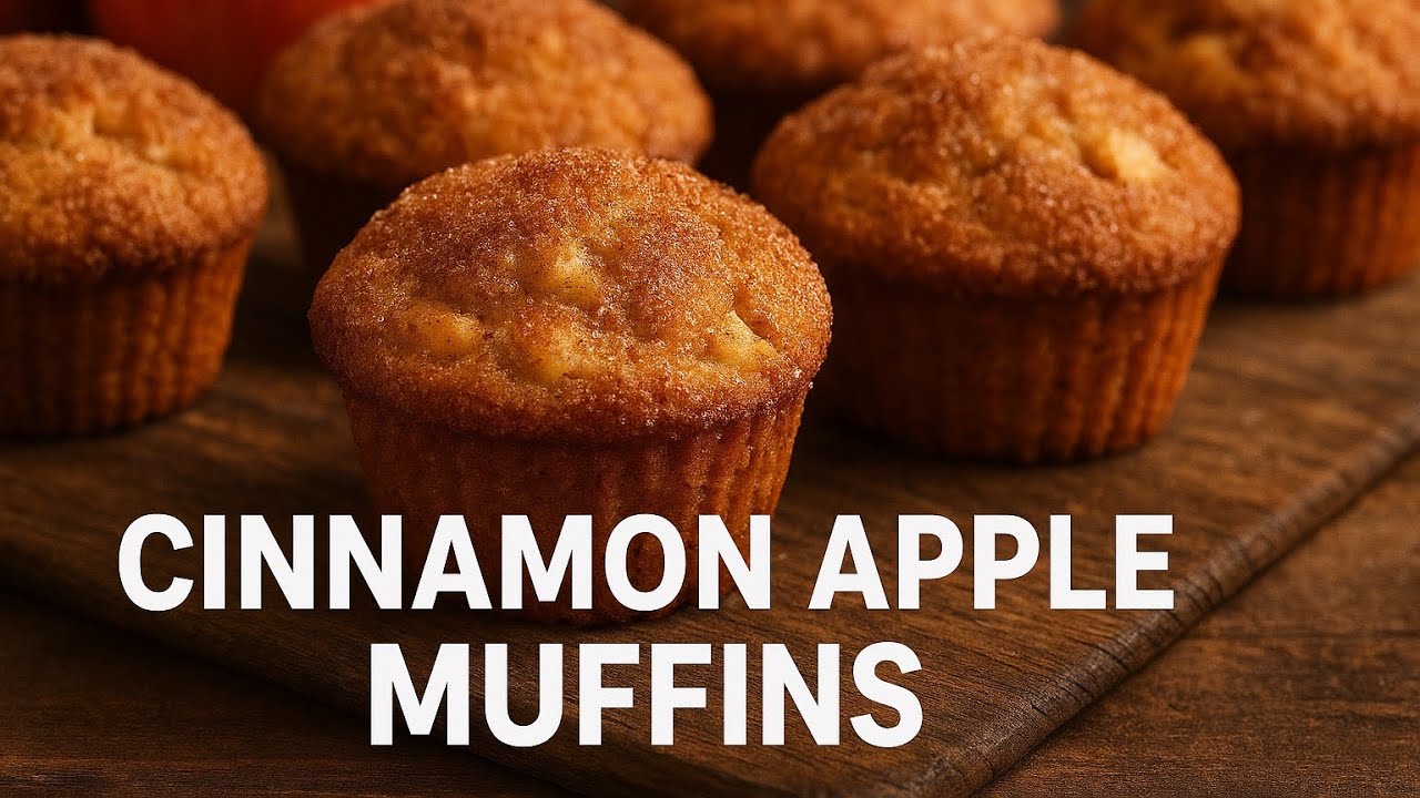 Soft & Moist Cinnamon Apple Muffins | Easy Bakery-Style Muffins in 30 Minutes
