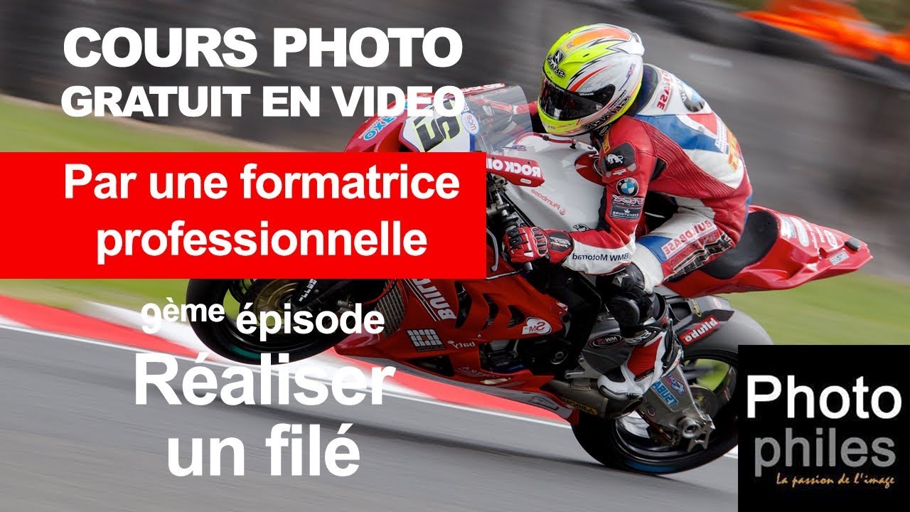 N°9 Cours sur la PHOTOGRAPHIE. Le mode S (suite). Réaliser un filé