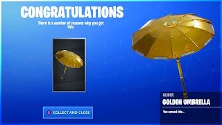 How To Get GOLDEN UMBRELLA in Fortnite Battle Royale! (the truth...)