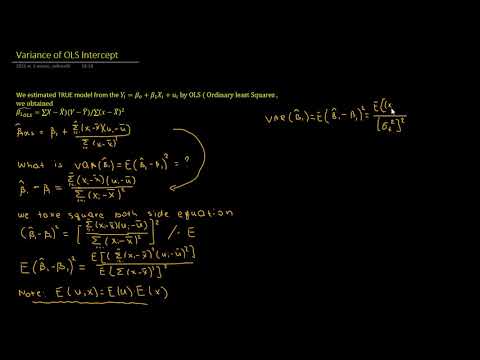 Variance of Slope OLS