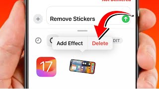 iOS 17 How to Delete Stickers