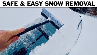 Safe &amp; Easy SNOW REMOVAL Without Scratching