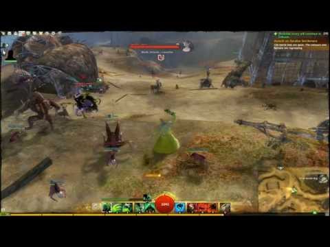 Guild Wars 2 Beta Necromancer Gameplay Gendarran Fields Part 4 Blood Hill Camps