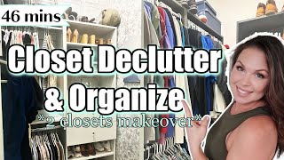MASSIVE MULTIPLE CLOSET DECLUTTER & ORGANIZE | CLOSET MAKEOVER