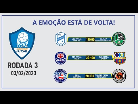 Copa ArarunaTV de Futsal 2023 - 03/02/2023