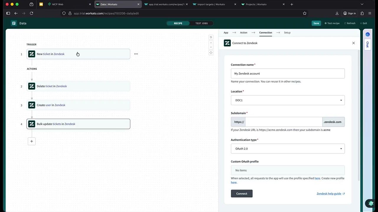AI Agent for Generating and Updating Workato Recipe Manifests