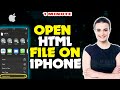 How to open html file on iphone 2024 | 5 Minute Solution