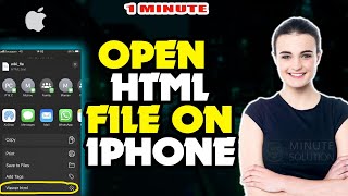 How to open html file on iphone 2024 | 5 Minute Solution